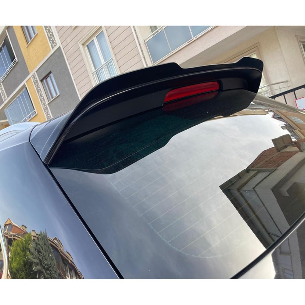 Oneway Dachspoiler (Cap) kompatibel mit Volkswagen Tiguan II R-Line 2016-2020 - Version 2 - Schwarz glänzend von ONEWAY AUTO ACCESSORIES