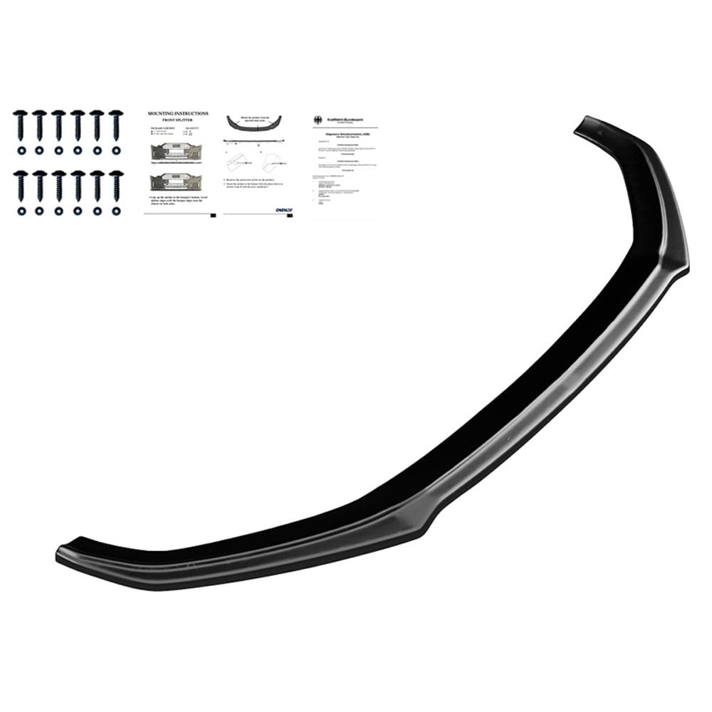 Oneway Frontspoiler kompatibel mit Audi A5 S-Line/S5 F5 Coupe/Sportback 2017-2019 - Schwarz glänzend von ONEWAY