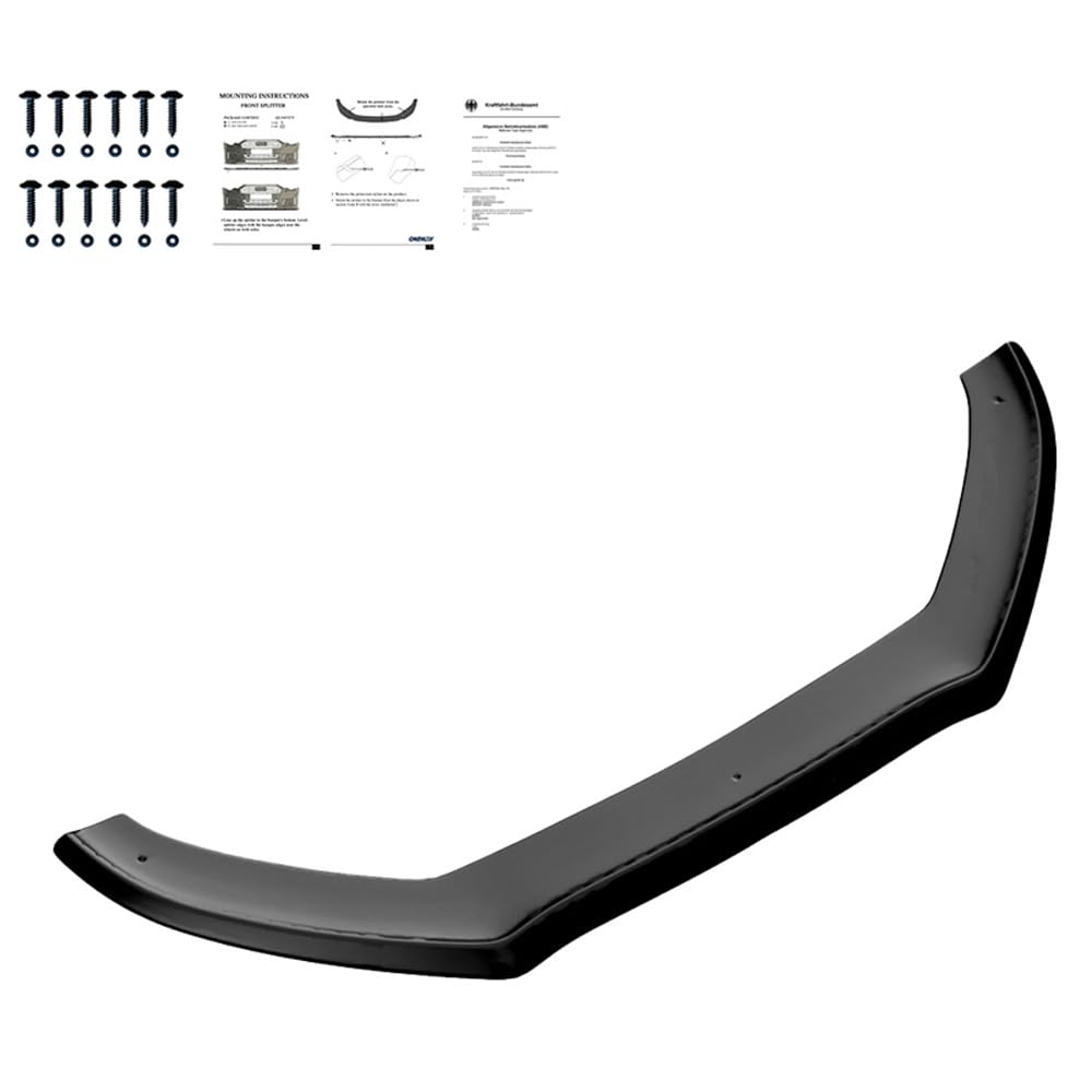 Oneway Frontspoiler kompatibel mit Audi A5 S-line/S5 8T Facelift 2011-2016 - Schwarz glänzend von ONEWAY