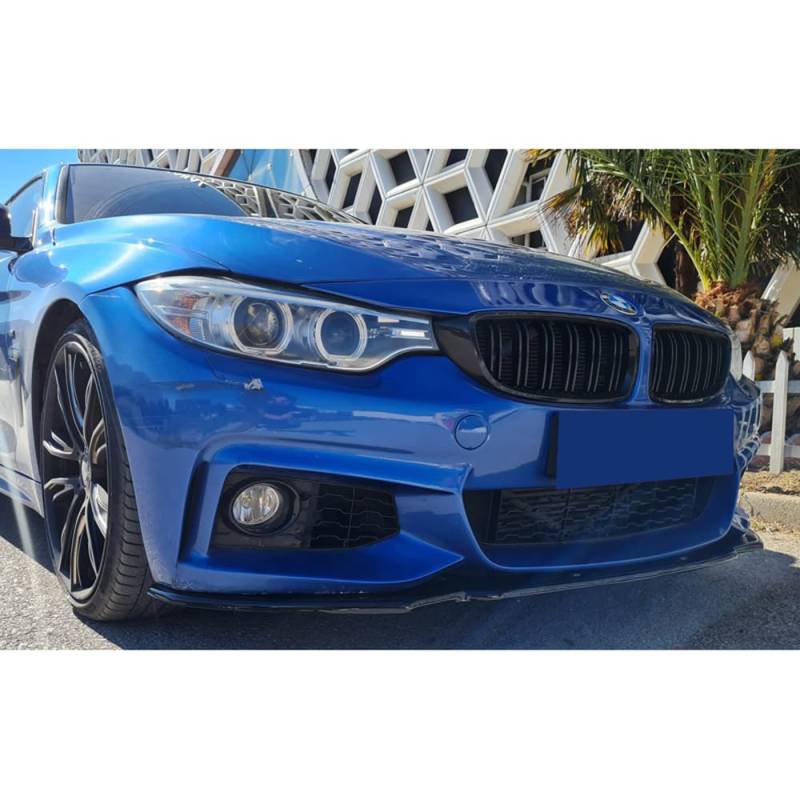 Oneway Frontspoiler kompatibel mit BMW 4er F32/F33/F36 M-Pack 2013-2019 - Version 2 - Schwarz glänzend von ONEWAY