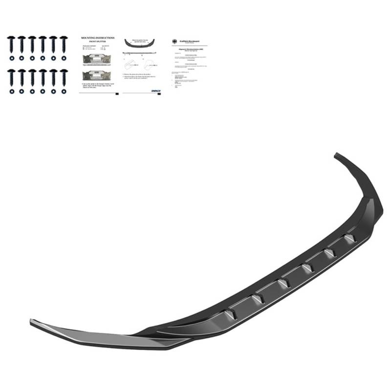 Oneway Frontspoiler kompatibel mit BMW M3 F80 2014-2018 & M4 F82 2014-2021 - Version 2 - Schwarz glänzend von ONEWAY