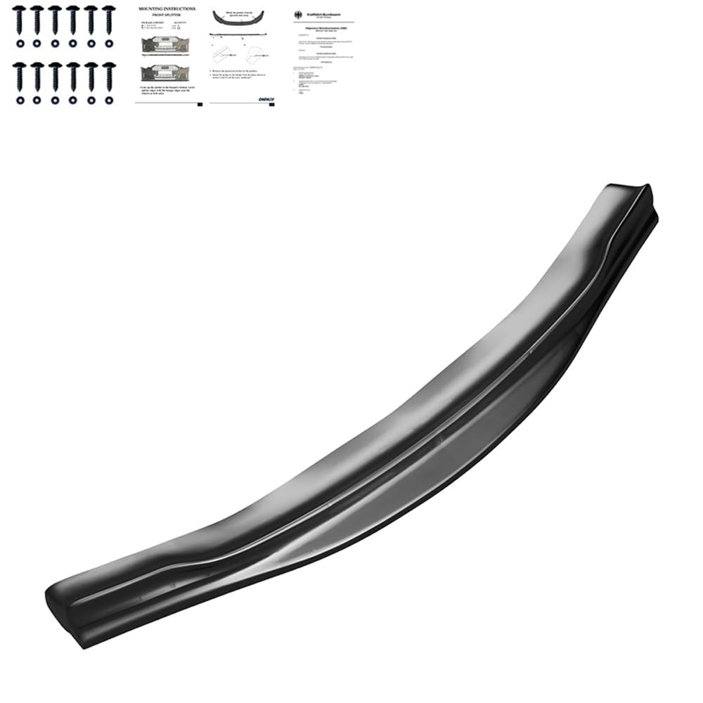 Oneway Frontspoiler kompatibel mit BMW M5 F10/F11 2011-2016 - Schwarz glänzend von ONEWAY