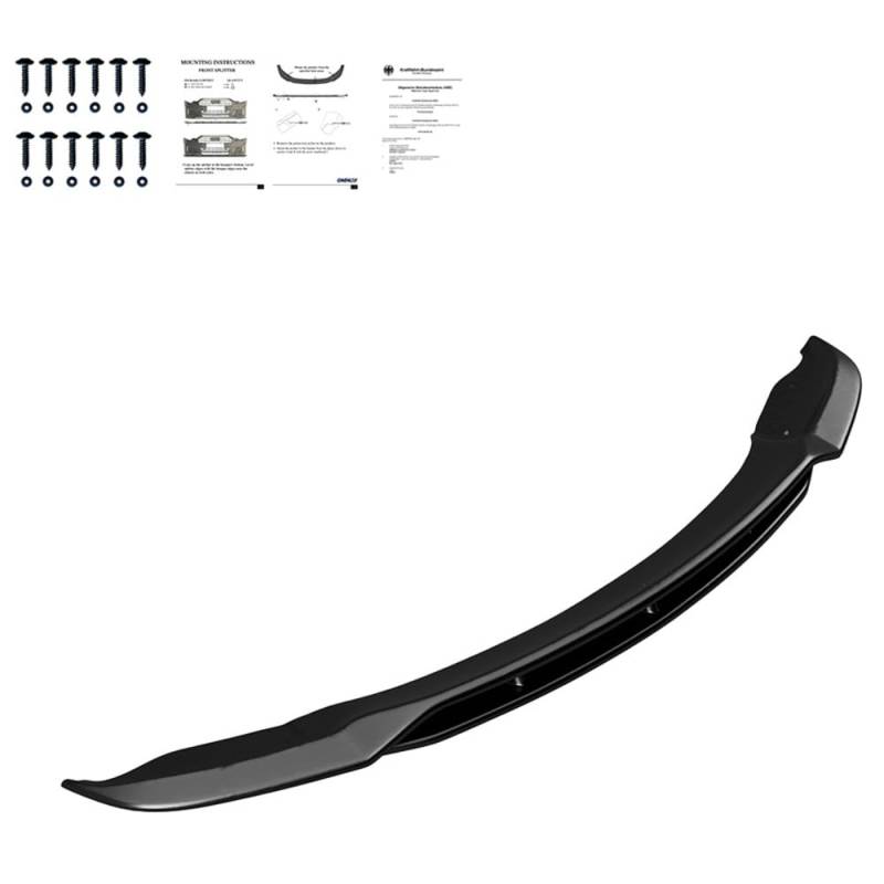 Oneway Frontspoiler kompatibel mit BMW X5 E70 M-Pack Facelift 2010-2013 - Schwarz glänzend von ONEWAY