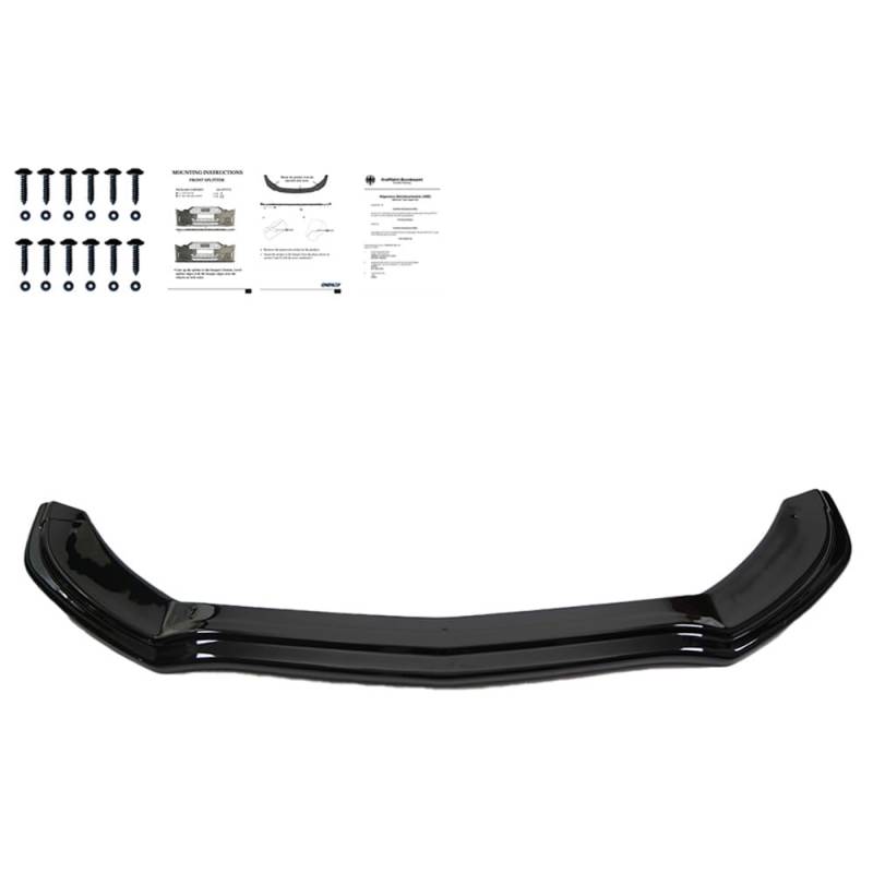 Oneway Frontspoiler kompatibel mit Mercedes C-Klasse W205 C43 AMG Limousine/Kombi 2016-2018 - Schwarz glänzend von ONEWAY