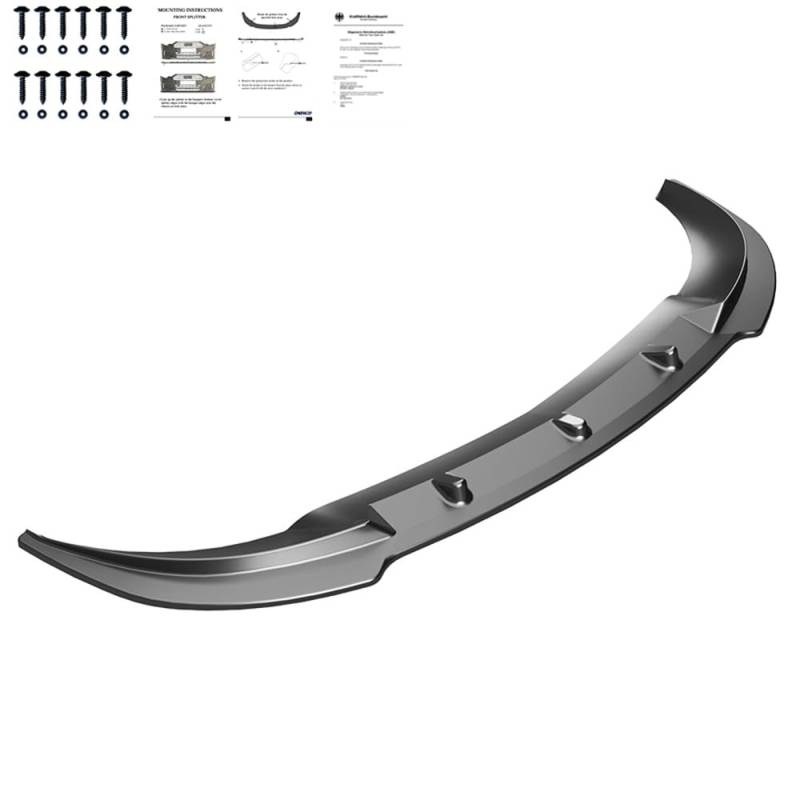 Oneway Frontspoiler kompatibel mit Mercedes Sprinter W907 2018- - Version 2 - Schwarz glänzend von ONEWAY