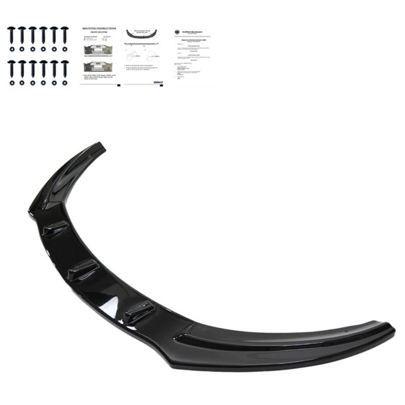 Oneway Frontspoiler kompatibel mit Opel Astra J OPC/VXR 2009-2015 - Schwarz glänzend von ONEWAY