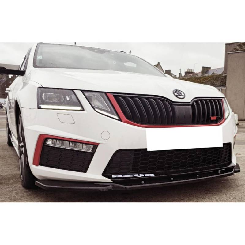 Oneway Frontspoiler kompatibel mit Skoda Octavia III RS HB/Kombi 2013-2016 - Schwarz glänzend von ONEWAY