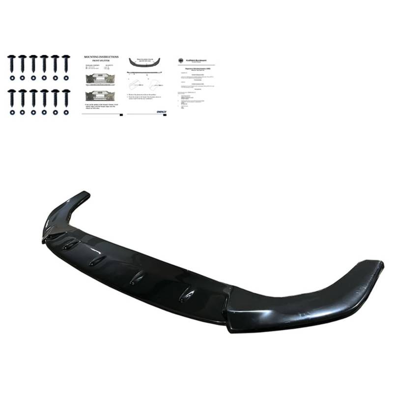 Oneway Frontspoiler kompatibel mit Volkswagen Golf VIII HB/Variant GTI/GTE/R Line 2020- - Version 2 - Schwarz glänzend von ONEWAY