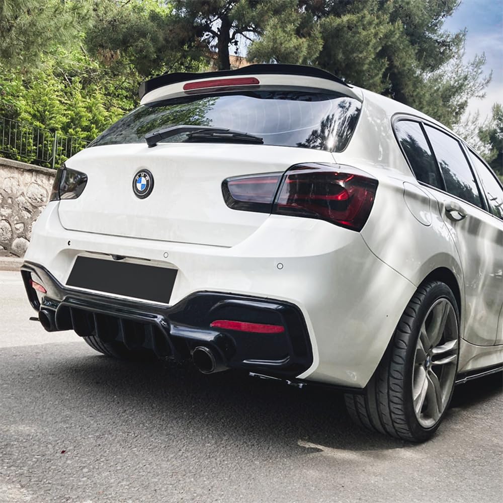 Oneway Heckdiffusor kompatibel mit BMW 1er F20/F21 Facelift M-Power 2015-2019 - Schwarz glänzend von ONEWAY