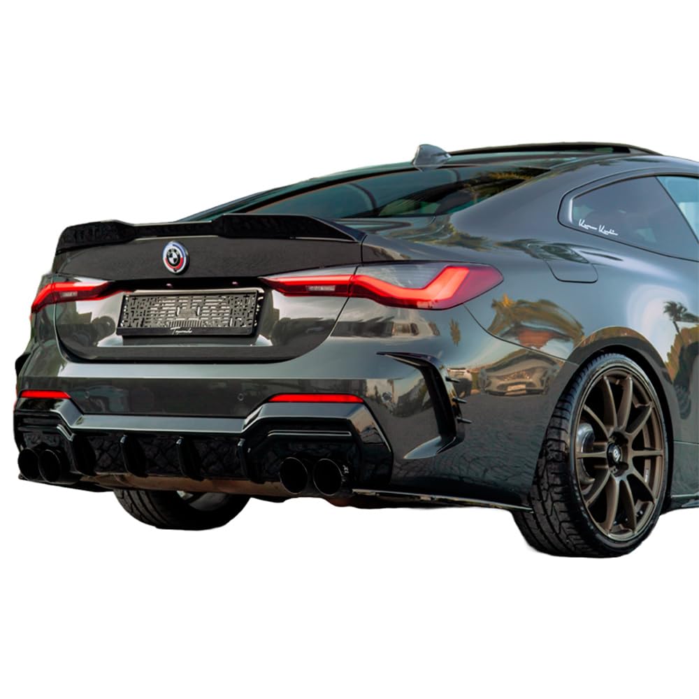 Oneway Heckdiffusor kompatibel mit BMW 4er G22/G23 Coupe/Cabrio M-Pack/M440i 2020-2024 & Facelift 2024- - Schwarz glänzend von ONEWAY