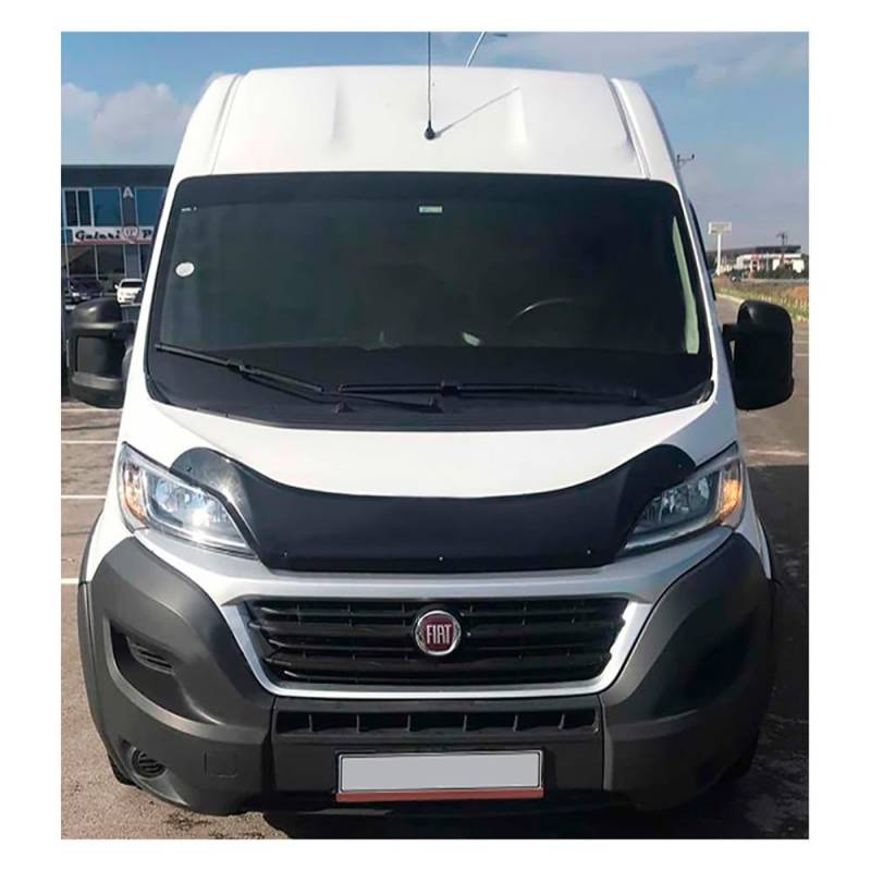 Oneway Motorhaubenschutz kompatibel mit Fiat Ducato 4.Gen. 2014- & Peugeot Boxer 2014- - Schwarz glänzend von ONEWAY