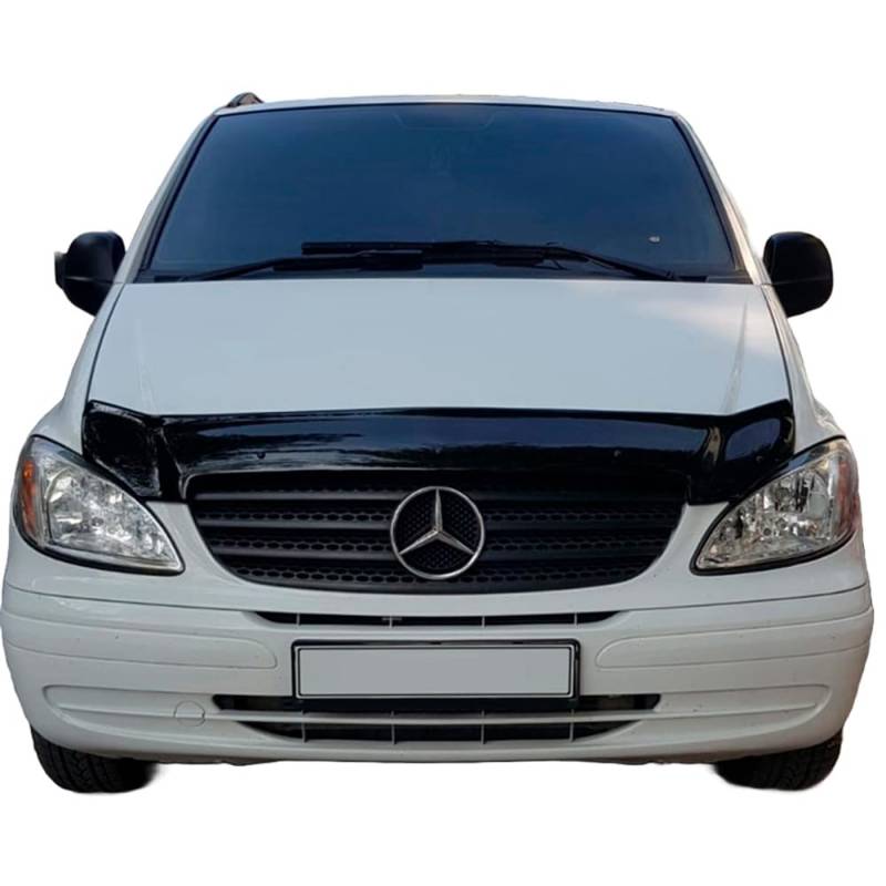 Oneway Motorhaubenschutz kompatibel mit Mercedes Vito W639 2003-2014 - Schwarz glänzend von ONEWAY