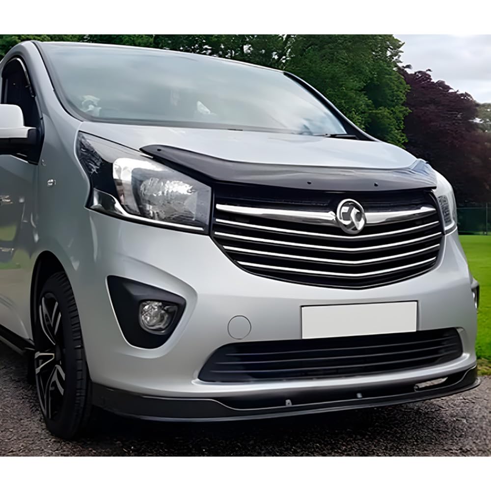 Oneway Motorhaubenschutz kompatibel mit Opel Vivaro X82 2014-2018 - Schwarz glänzend von ONEWAY