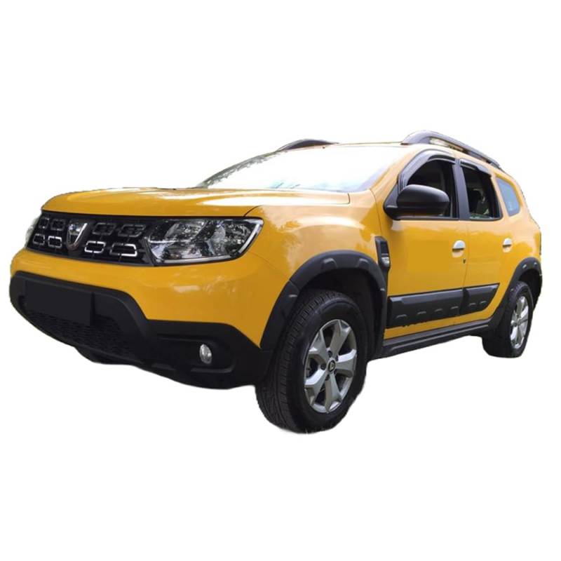 Oneway Satz Radlaufleisten kompatibel mit Dacia Duster II 2018-2024 (Off-Road) - Mattschwarz von ONEWAY