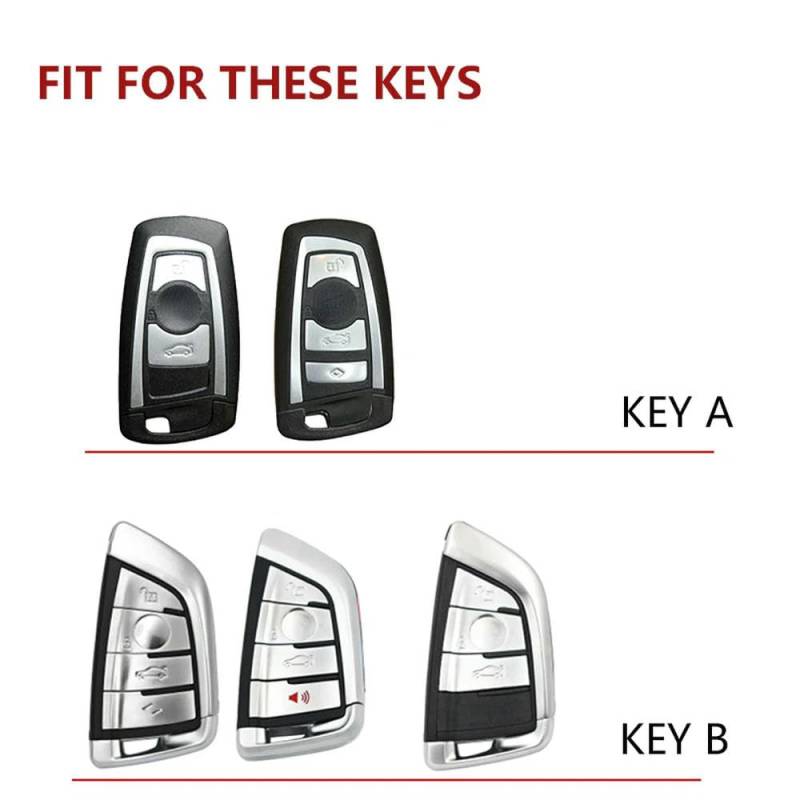 Auto-Schlüsselanhänger-Hülle aus Leder, für BMW X1 X3 X4 X5 F15 X6 F16 G30 7er G11 F48 F39 520 525 F30 118i 218i 320i, Schlüsselanhänger-Hülle von ONNAT