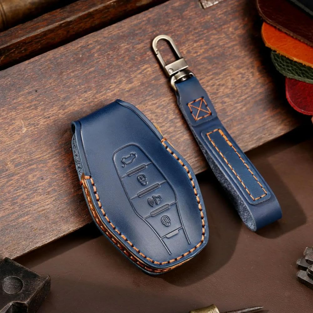 Auto-Schlüsselanhänger aus Leder, Schutzhülle für Schlüsselanhänger, für Chery Jetour X70 X90 X95 X90S Pro Plus von ONNAT