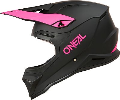 ONeal 1SRS Solid, Motocrosshelm - Matt Schwarz/Pink - XXL von ONeal