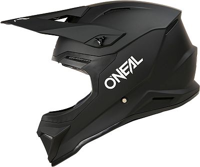 ONeal 1SRS Solid, Motocrosshelm - Matt Schwarz/Weiß - XL von ONeal