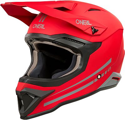 ONeal 1SRS Solid S25, Motocrosshelm - Matt Rot/Grau - L von ONeal