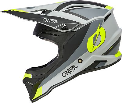 ONeal 1SRS Stream, Motocrosshelm Kinder - Matt Schwarz/Grau/Neon-Gelb - XL von ONeal