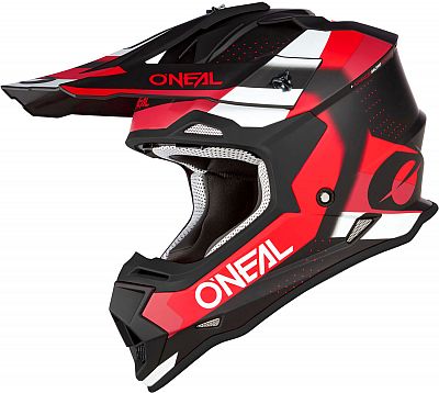 ONeal 2SRS Spyde S23, Motocrosshelm - Matt Schwarz/Rot/Weiß - XL von ONeal
