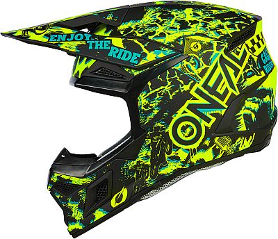 ONeal 3SRS Assault, Motocrosshelm - Matt Schwarz/Neon-Gelb - XL von ONeal