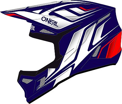 ONeal 3SRS Vertical, Motocrosshelm Kinder - Blau/Weiß/Rot - M von ONeal