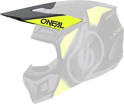 ONeal 3SRS Vision, Helmschirm - Matt Schwarz/Neon-Gelb/Grau von ONeal