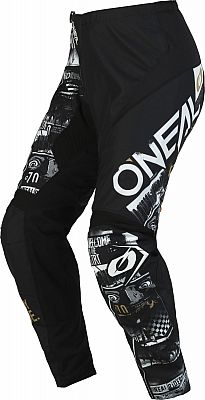 ONeal Element Attack S23, Textilhose Jugend - Schwarz/Weiß - 18 von ONeal