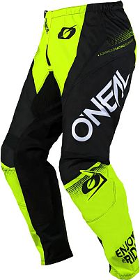 ONeal Element Racewear S25, Textilhose - Schwarz/Neon-Gelb - 30 von ONeal