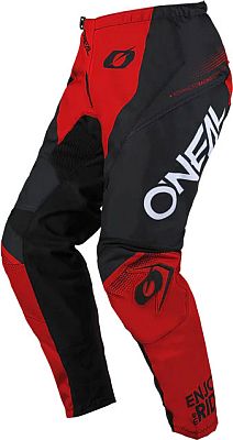 ONeal Element Racewear S25, Textilhose - Schwarz/Rot - 40 von ONeal