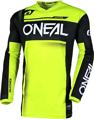 ONeal Element Racewear S25, Trikot - Schwarz/Neon-Gelb - S von ONeal