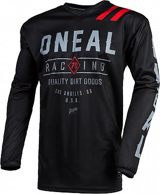 ONeal Element Dirt, Trikot - Schwarz/Grau/Rot - L von ONeal