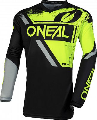 ONeal Element Shocker S23, Trikot - Schwarz/Neon-Gelb/Grau - M von ONeal