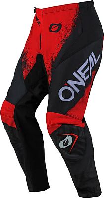 ONeal Element Shocker S25, Textilhose - Schwarz/Rot - 34 von ONeal