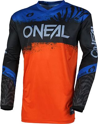 ONeal Element Shocker S25, Trikot - Schwarz/Orange/Blau - L von ONeal