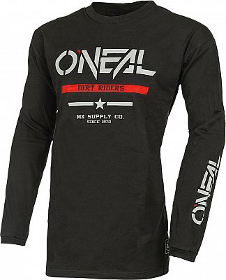 ONeal Element Squadron V.22, Trikot Baumwolle - Schwarz/Grau/Rot - L von ONeal