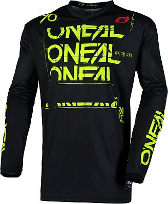 ONeal Element Static S25, Trikot - Schwarz/Neon-Gelb - XL von ONeal