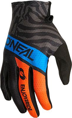 ONeal Matrix Shocker S25, Handschuhe Kinder - Schwarz/Blau/Orange/Grau - M von ONeal