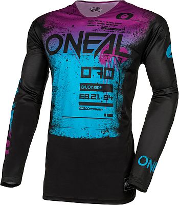 ONeal Mayhem Scarz, Trikot - Schwarz/Blau/Lila - L von ONeal