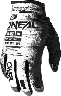 ONeal Mayhem Scarz S25, Handschuhe - Schwarz/Weiß - M von ONeal