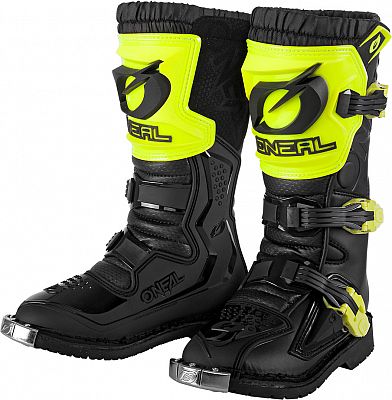 ONeal Rider, Stiefel Kinder - Schwarz/Neon-Gelb - 38 EU von ONeal