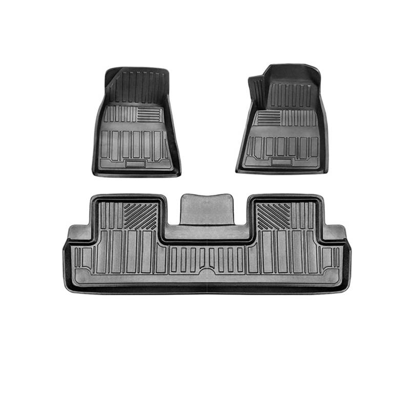 3D TPE LHD RHD Bodenmatte Kompatibel mit Tesla Modell 3 2020 2021 2022 Boden Liner Schublade Luxus Auto Zubehör(Rechts hand Fahrer) von OPALENDIR