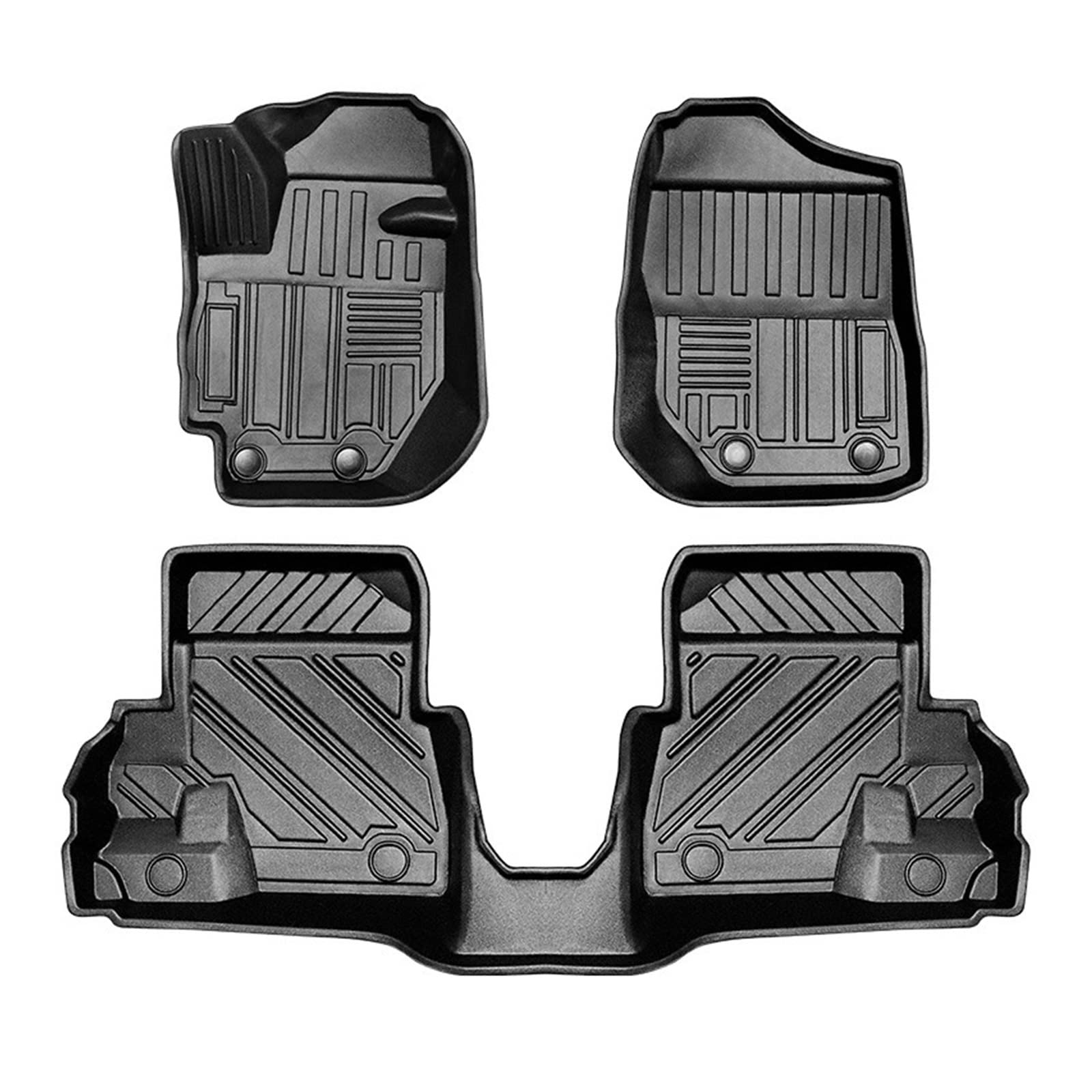 Compatible With Suzuki Jimny JB74 JB64 2019-2020 Car Floor Mats TPE 3D Non-slip Foot Pad Car Interior Floor Protection Carpets(Left hand drive AT) von OPALENDIR