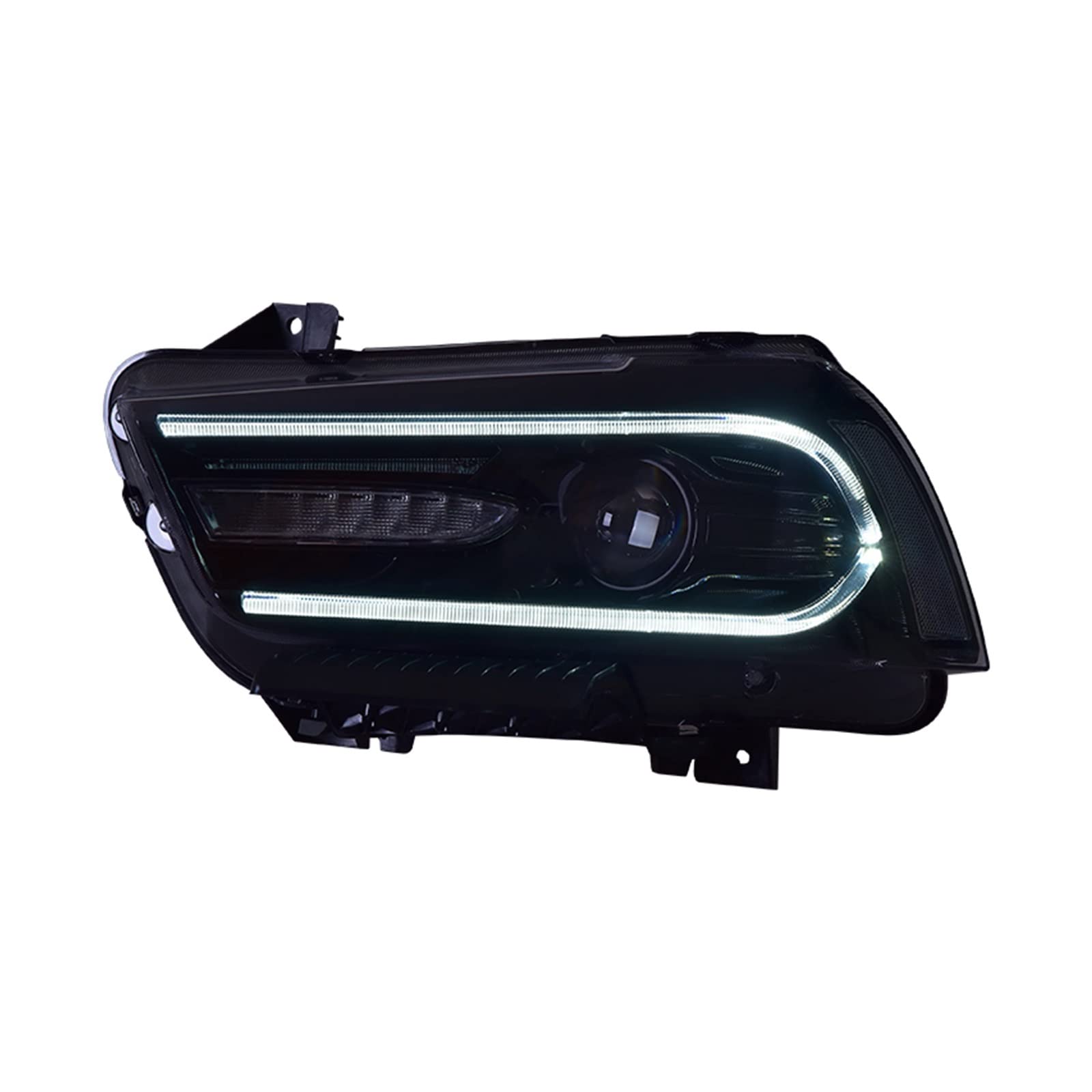 Headlight Assembly Compatible With Dodge Charger LD 2011-2014 LED DRL LED Sequential Turn Signal Xenon Low Beam High Beam von OPALENDIR