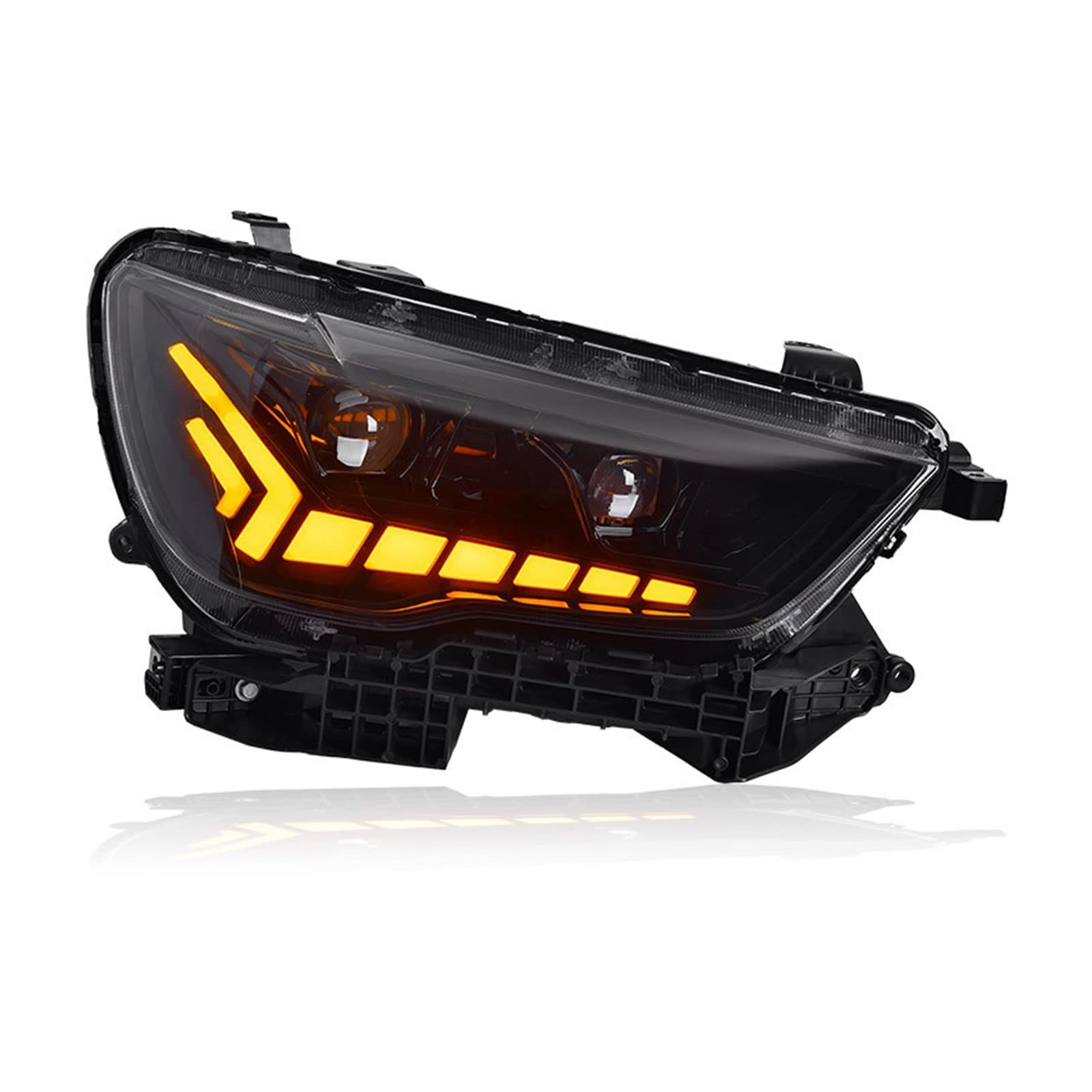 Headlight Assembly Compatible With GWM Poer 2019-2021 LED DRL LED Dual Beam Lens LED Sequential Turn Signal LED High Beam Lens von OPALENDIR