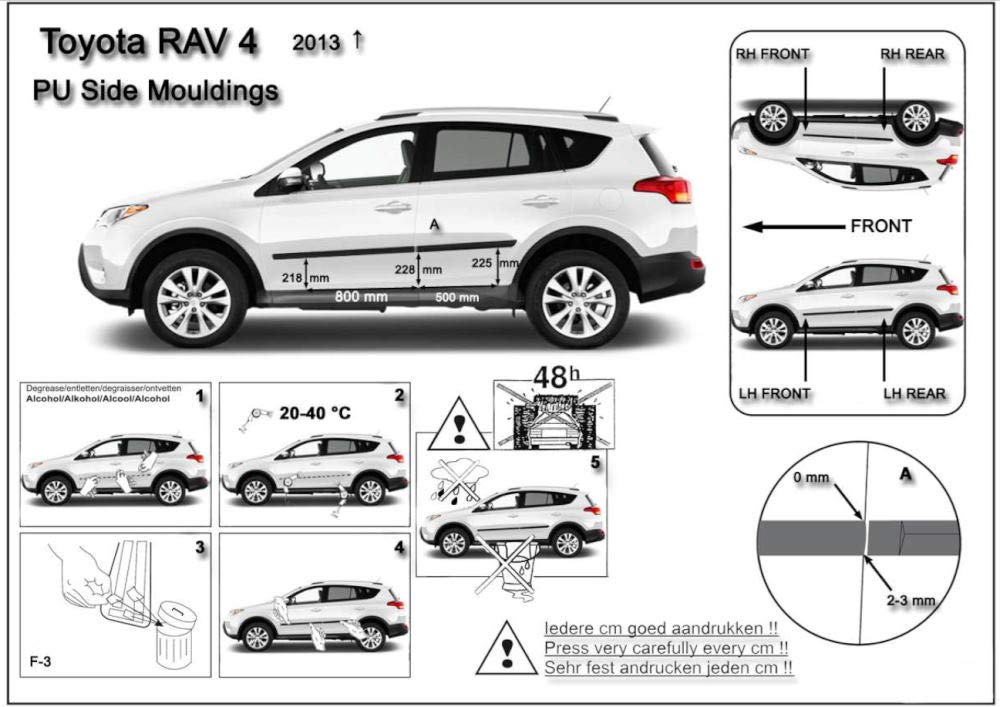 Seitenleisten für Toyota RAV4 IV SUV/5 2013- von OPPL