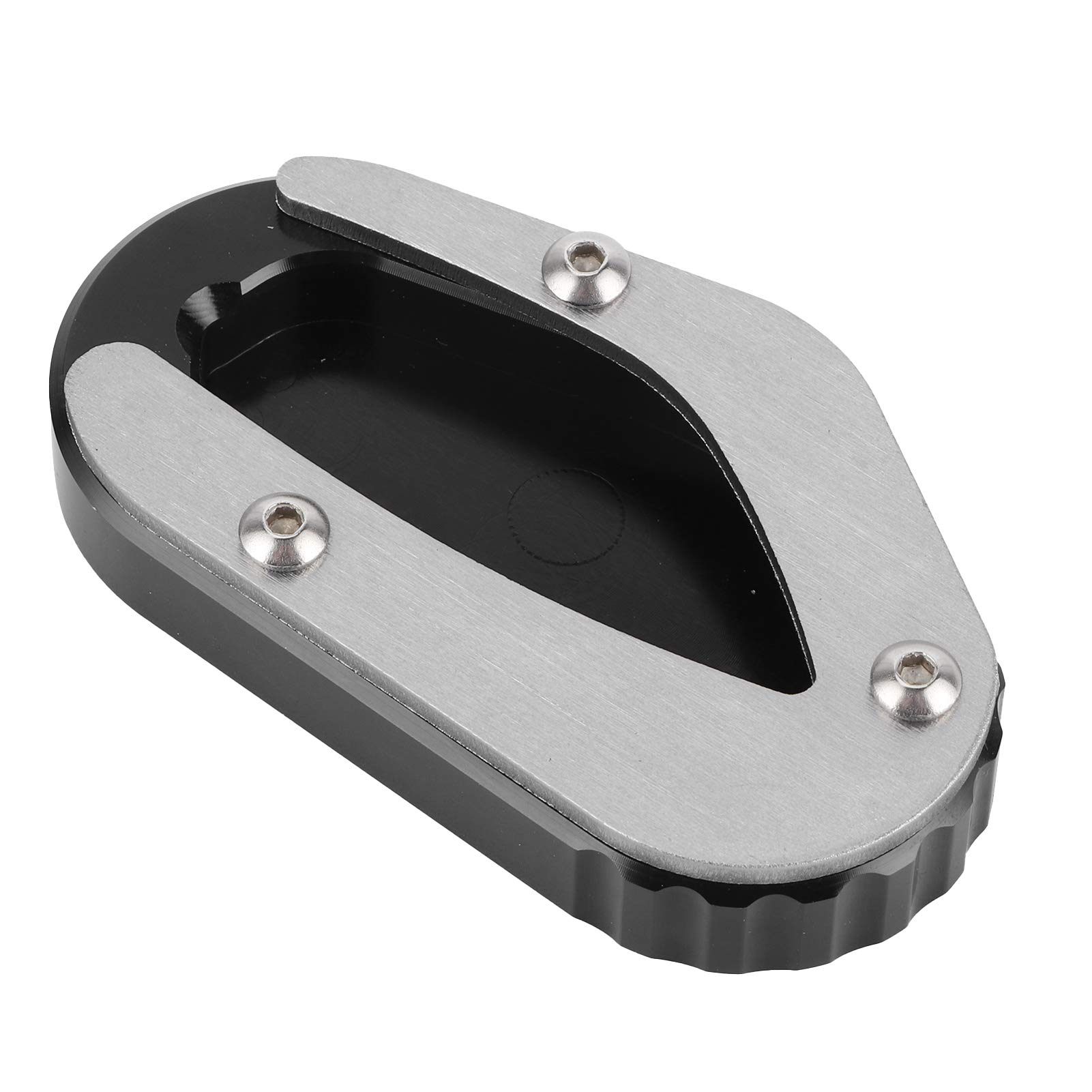 Motorrad Kickstand Pad, Kickstand Pad Motorrad Kickstand Fuß Seitenständer Verlängerungspad Aluminium Motorrad Seitenständer Vergrößern Pad Kickstand Extension Fit für (Titan) von OPPWONG