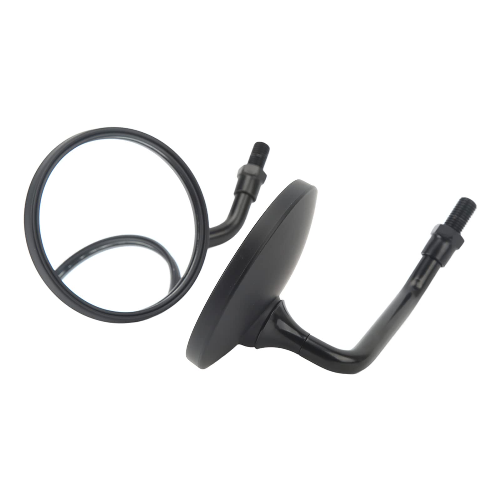 Motorradspiegel für Lenker, Lenkerendspiegel für Motorräder, 8,6 Cm, Breite Sicht, Lenker-Rückspiegel, 2 Stück, Universeller Motorrad-Rückspiegel für Motorräder (BLACK) von OPPWONG