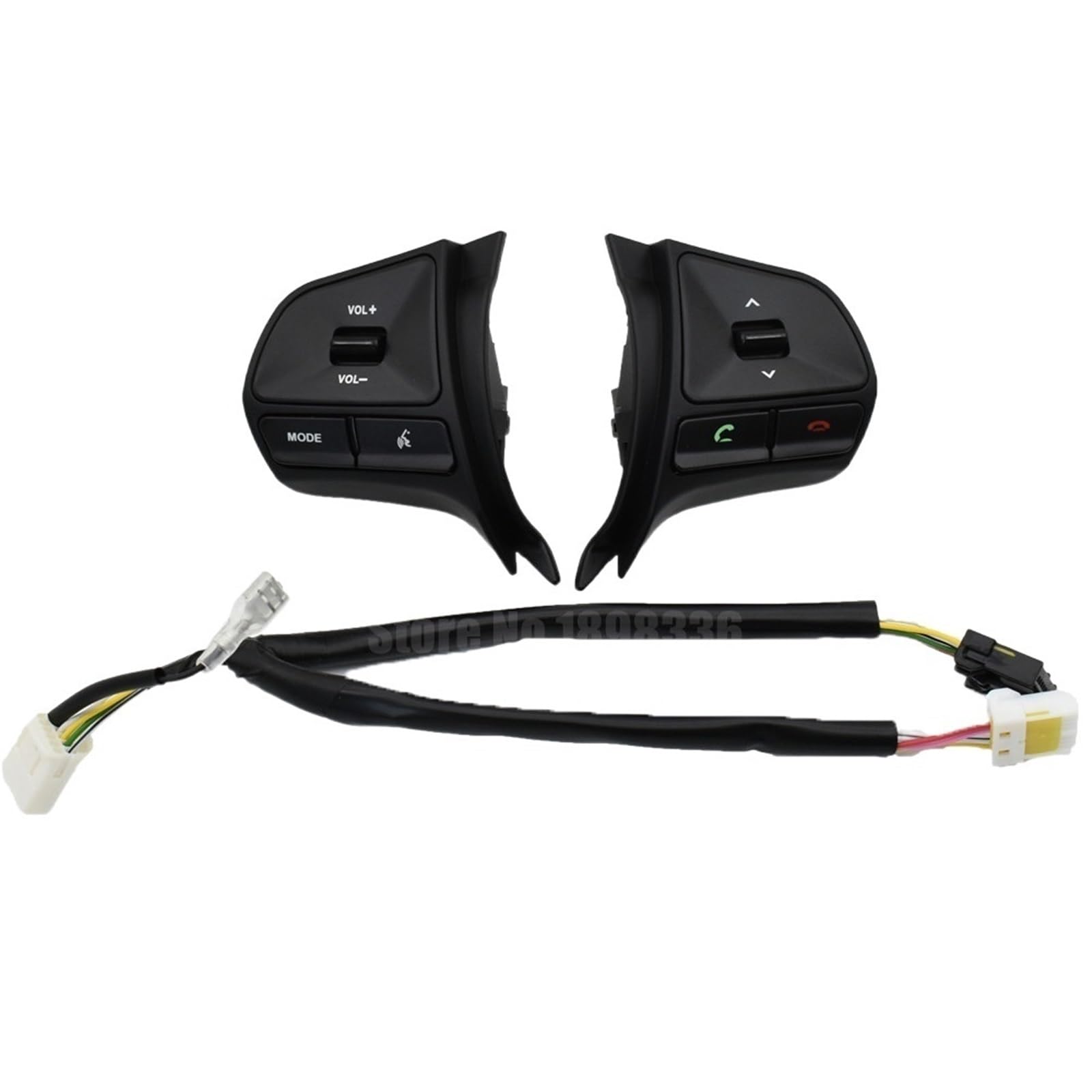 Lenkradtasten Lenkradsteuersteuerschalter Audiokanal und Bluetooth -Steuertaste for die Schaltfläche "Bluetooth" K2 RIO 2012-2014 Autoteile(Noir) von OPTOI
